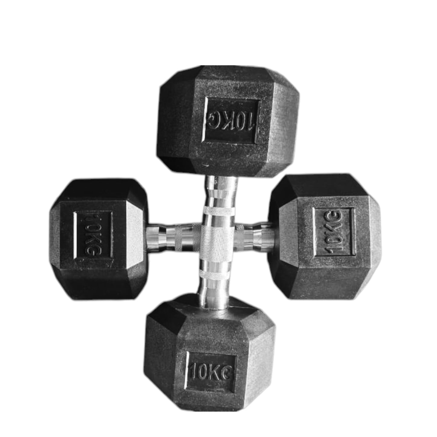 Black Hex Dumbbells