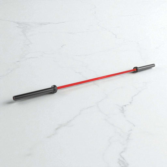 Red Shaft Olympic Barbell – 20 kg Chrome & Zinc Bar