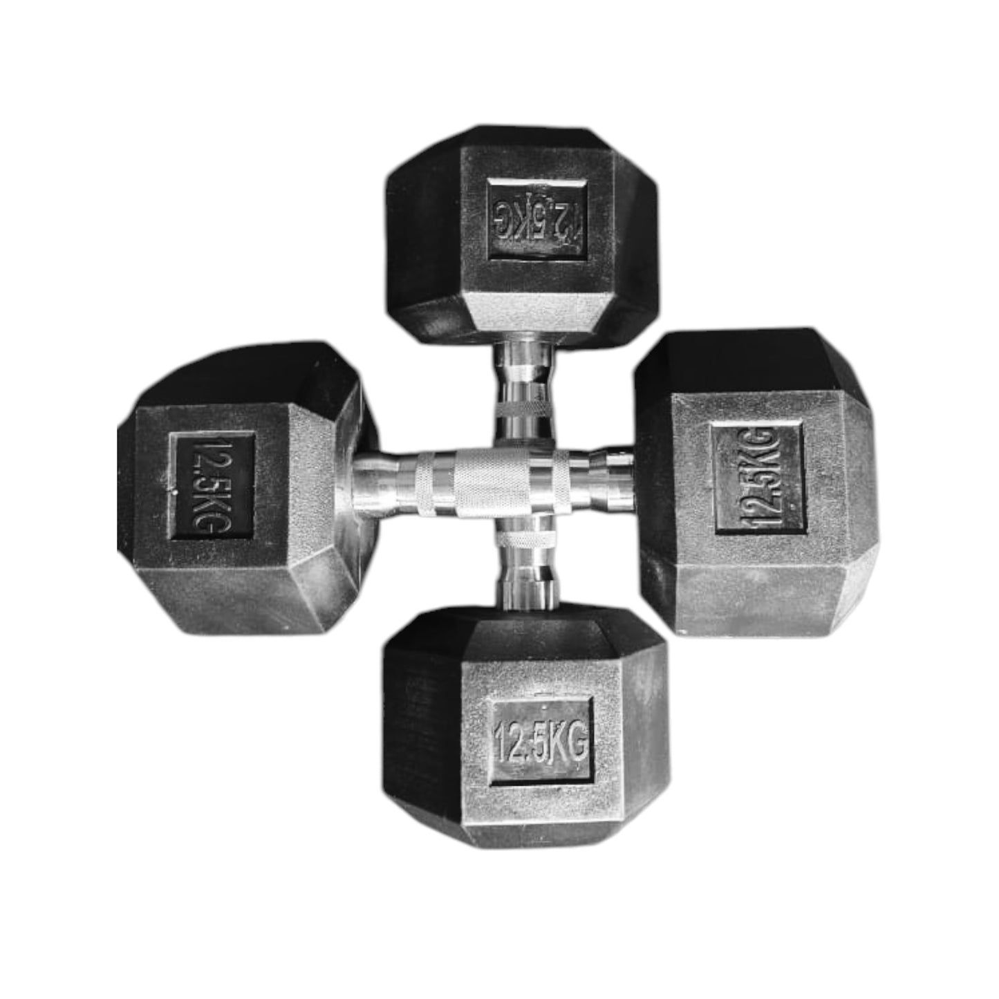 Black Hex Dumbbells