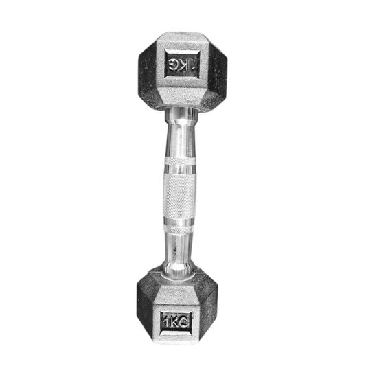 Rubber Hex Dumbbells 1kg - 57.5kg (pair)
