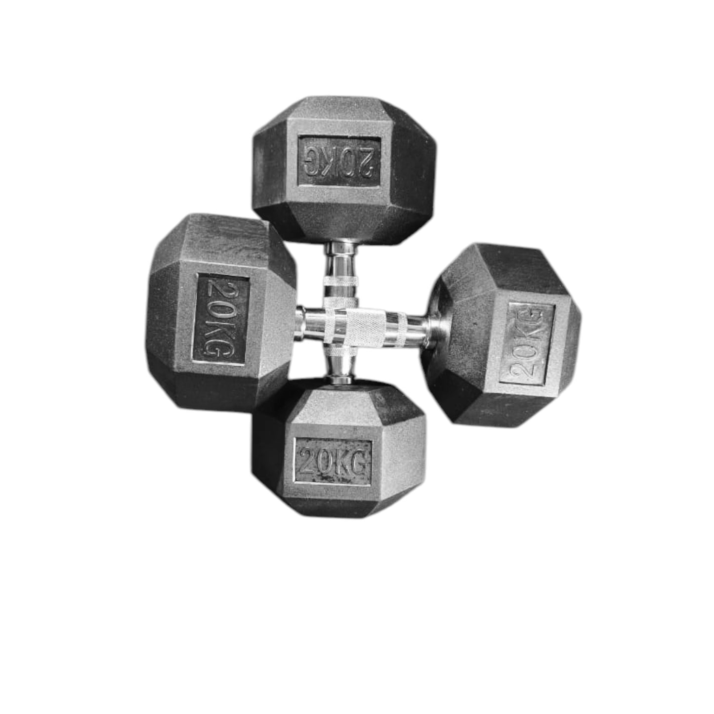 Black Hex Dumbbells