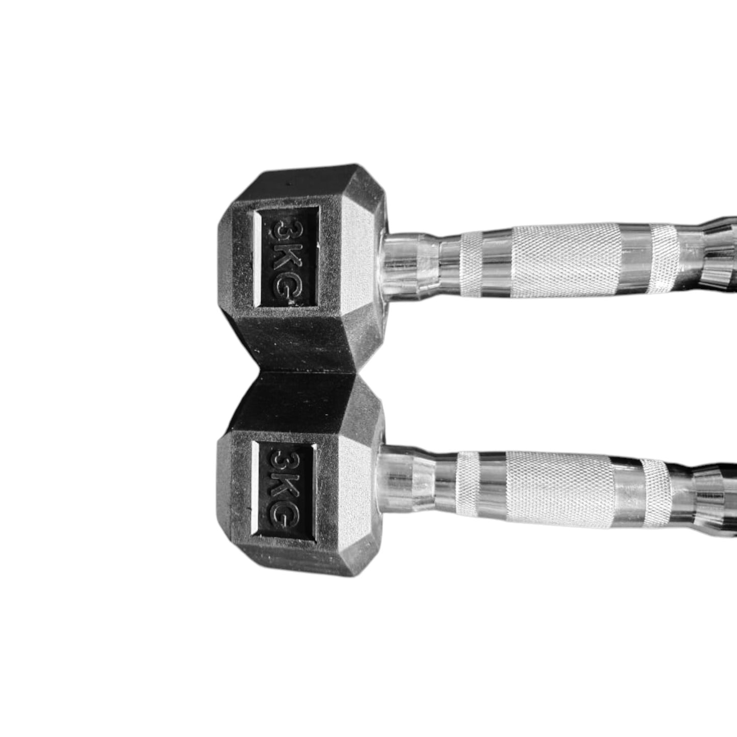 Black Hex Dumbbells