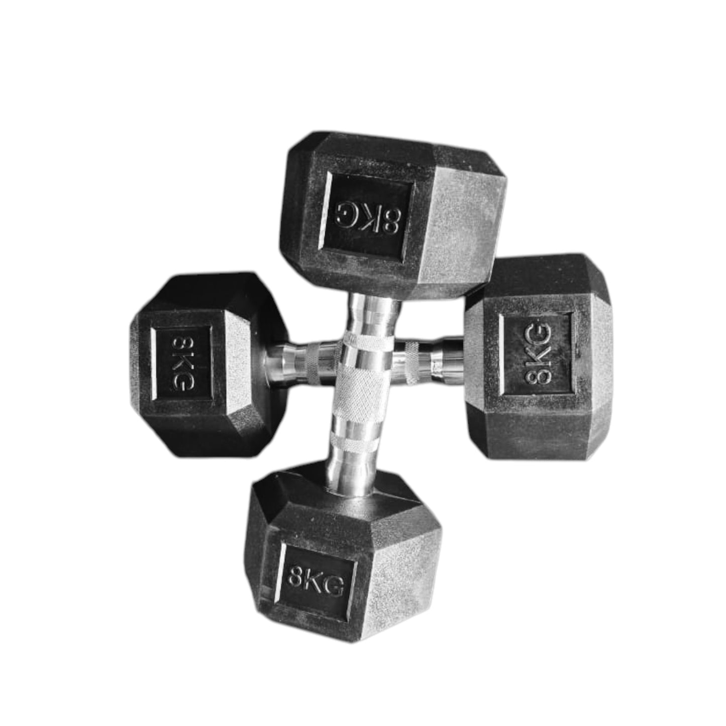 Black Hex Dumbbells