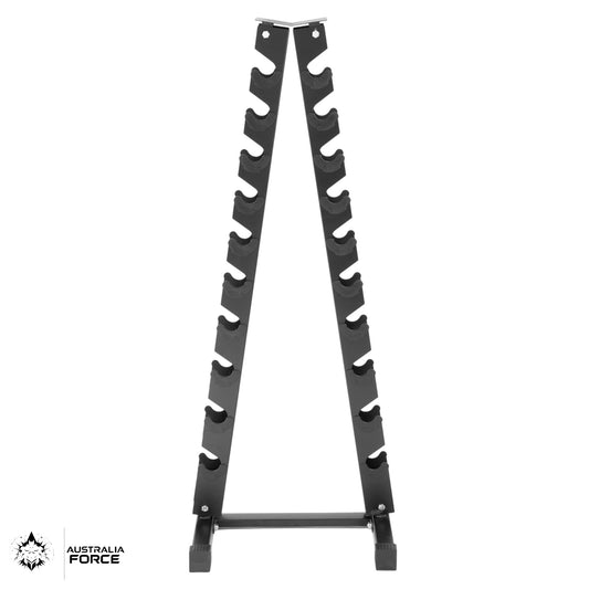 Vertical 10-Pair Dumbbell Rack