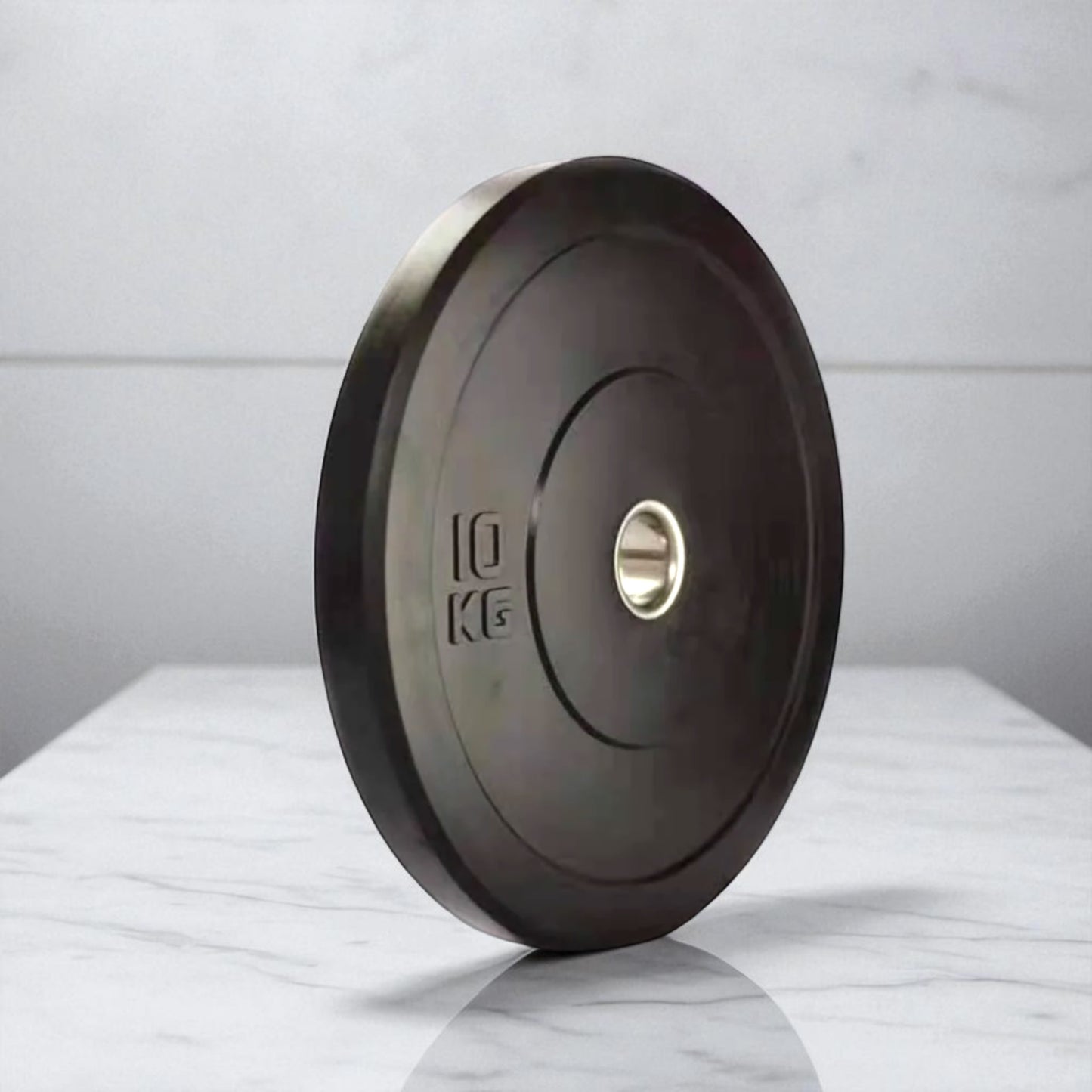 Black Rubber Olympic Weight Plates – Durable, Low-Bounce Plates for Strength Training.