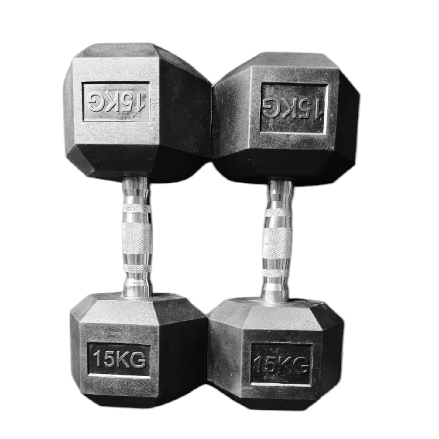 Black Hex Dumbbells