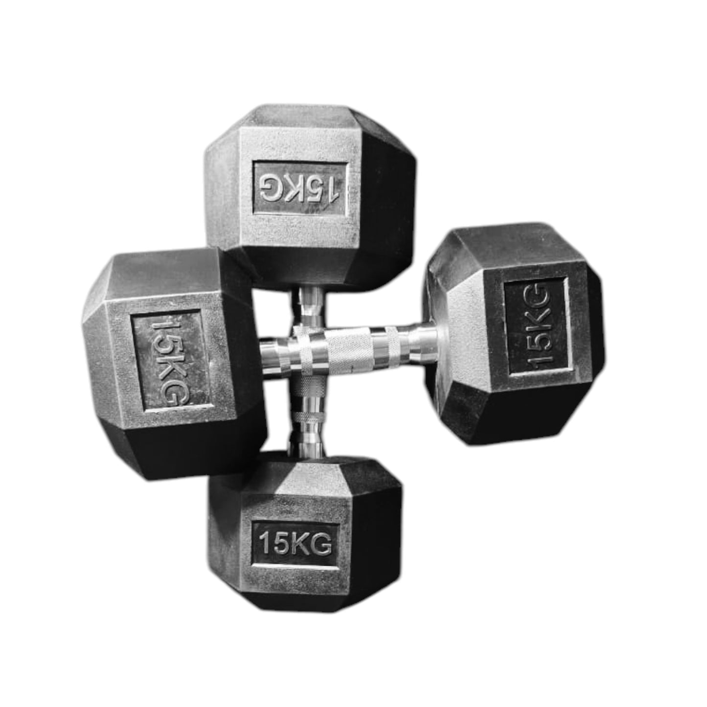 Black Hex Dumbbells