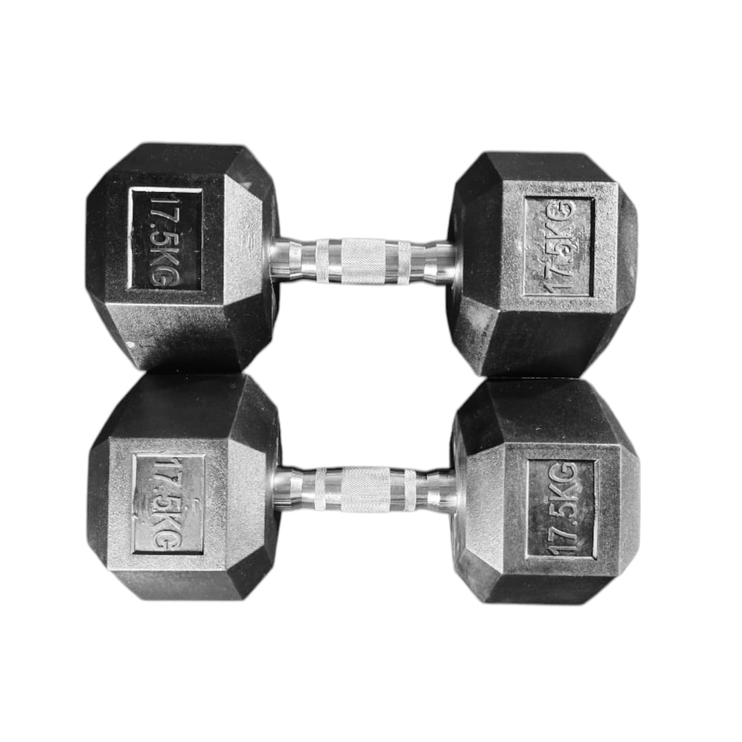 Black Hex Dumbbells