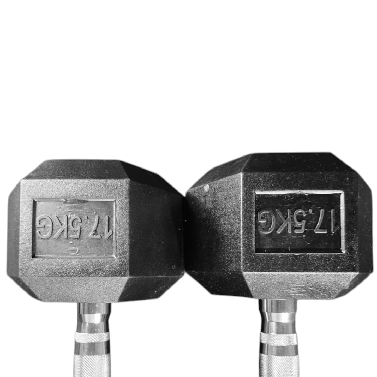 Black Hex Dumbbells