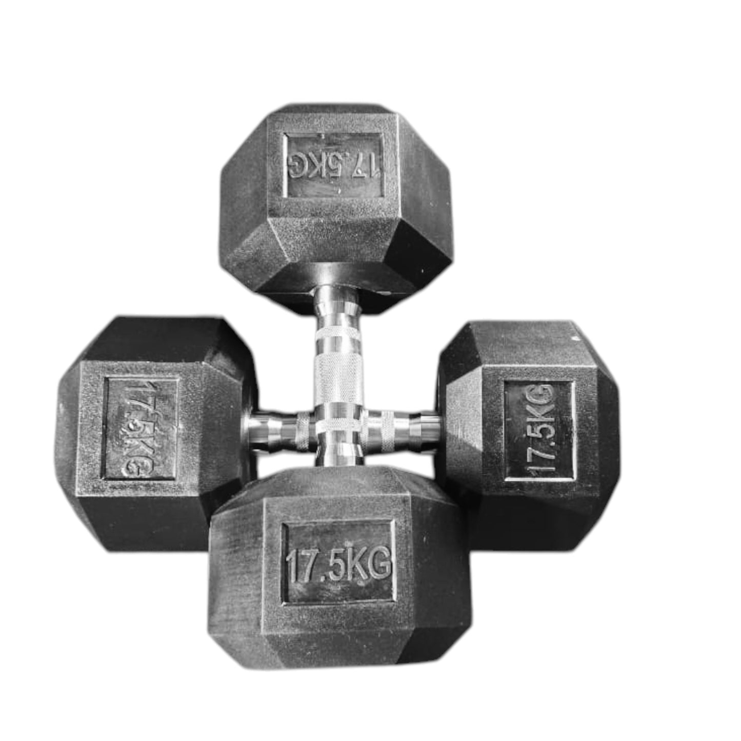 Black Hex Dumbbells