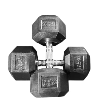 Black Hex Dumbbells