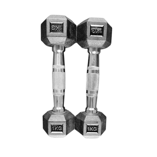 Black Hex Dumbbells