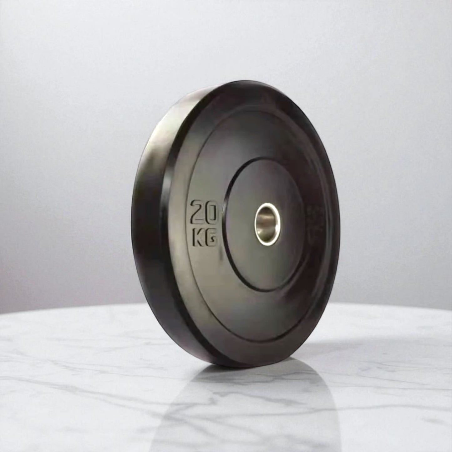 Black Rubber Olympic Weight Plates – Durable, Low-Bounce Plates for Strength Training.