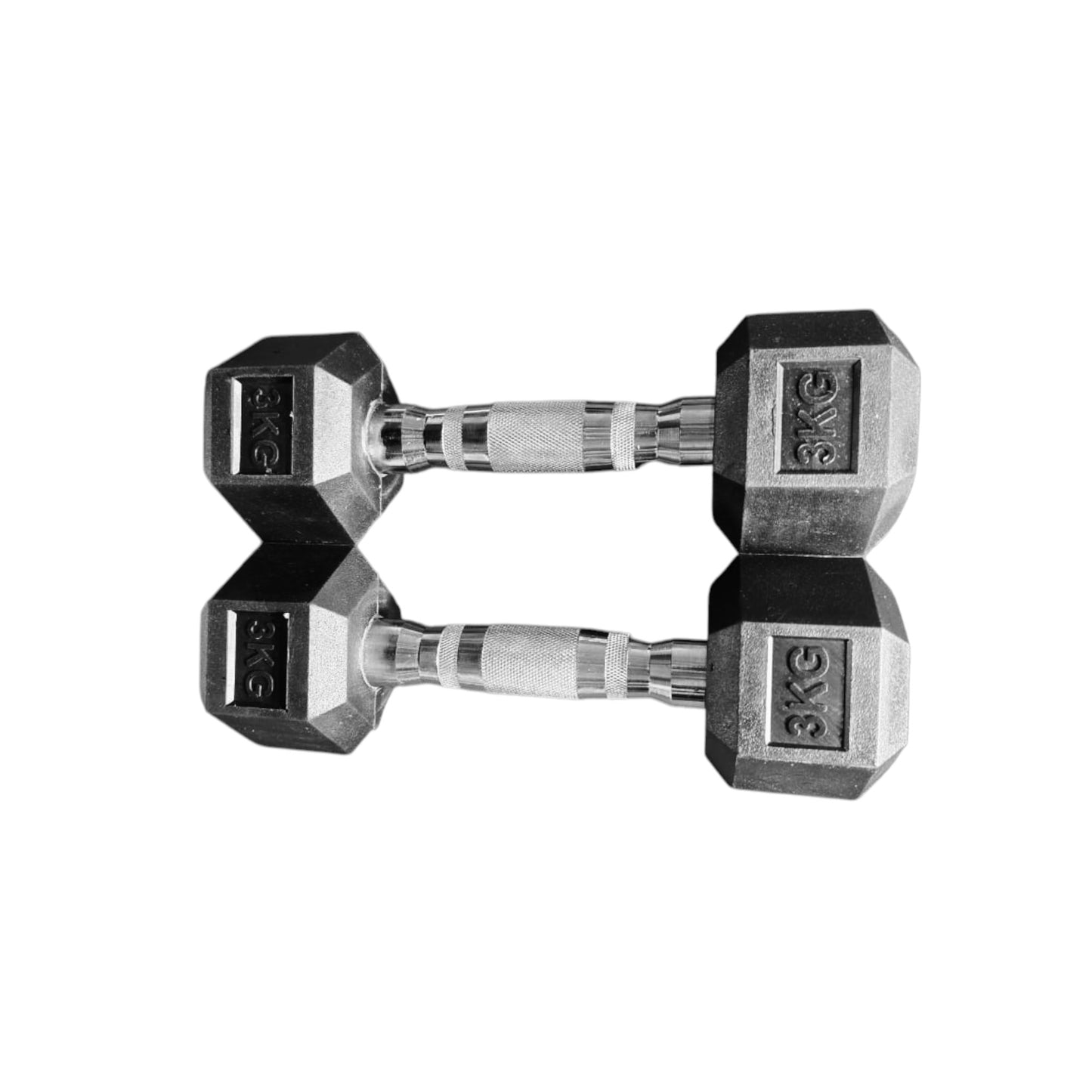 Black Hex Dumbbells