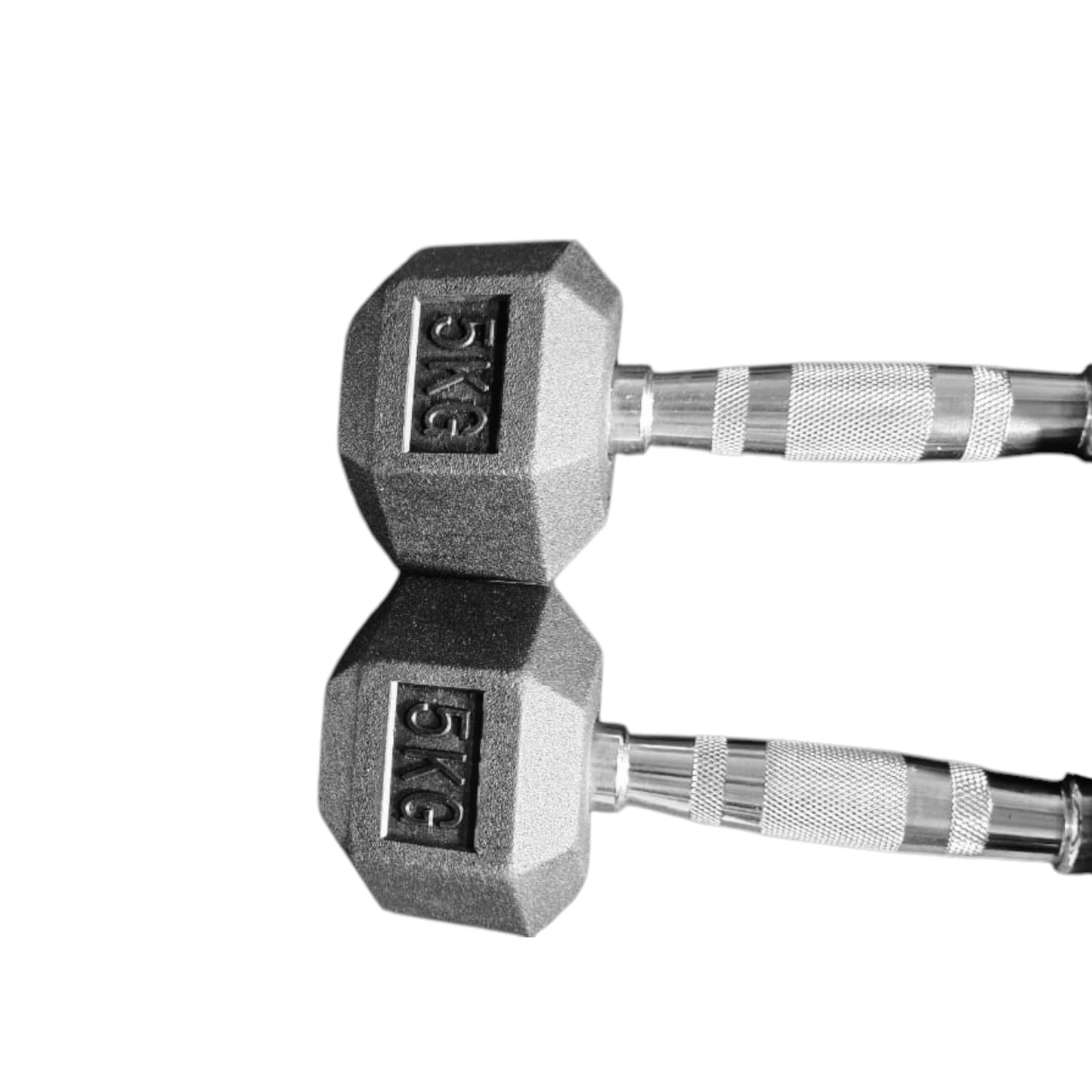 Black Hex Dumbbells