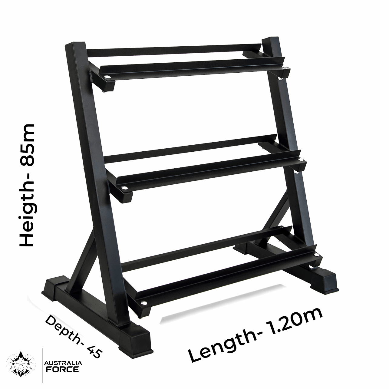 3-Tier Heavy-Duty Dumbbell Storage Rack