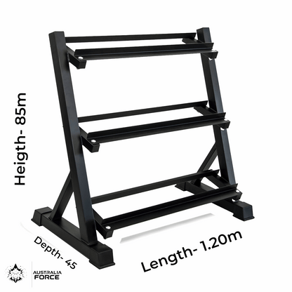 3-Tier Heavy-Duty Dumbbell Storage Rack