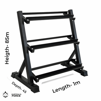 3-Tier Heavy-Duty Dumbbell Rack