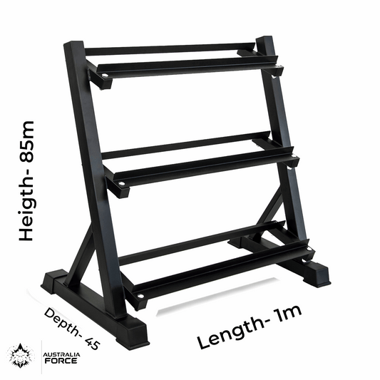 3-Tier Heavy-Duty Dumbbell Rack