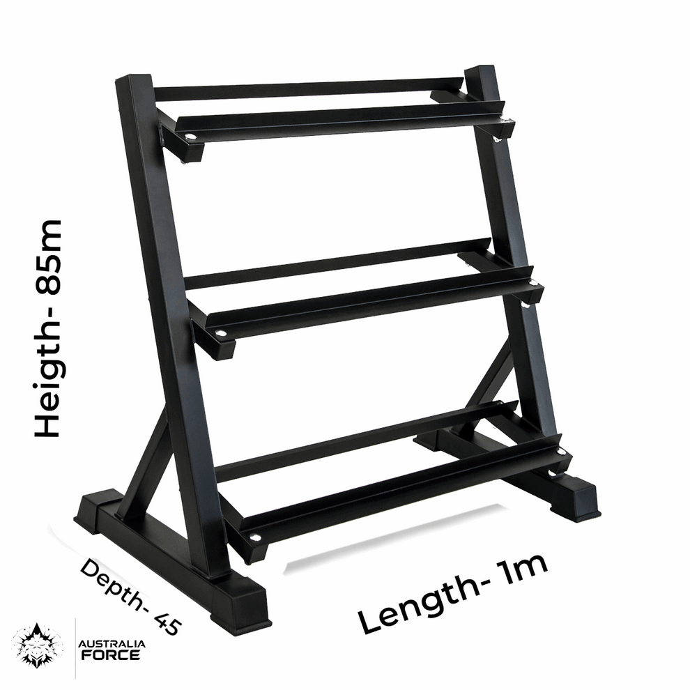 3-Tier Heavy-Duty Dumbbell Rack – Australia Force