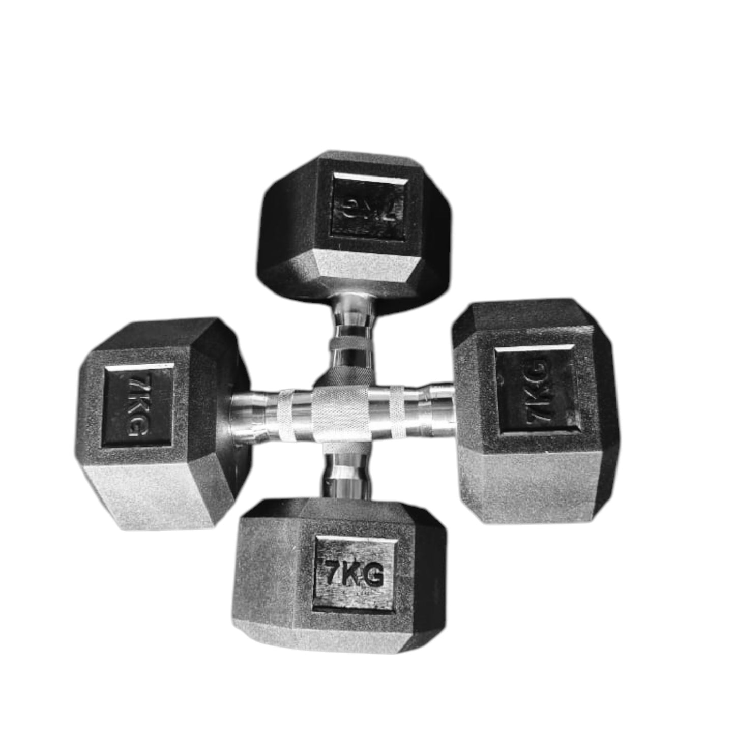 Black Hex Dumbbells