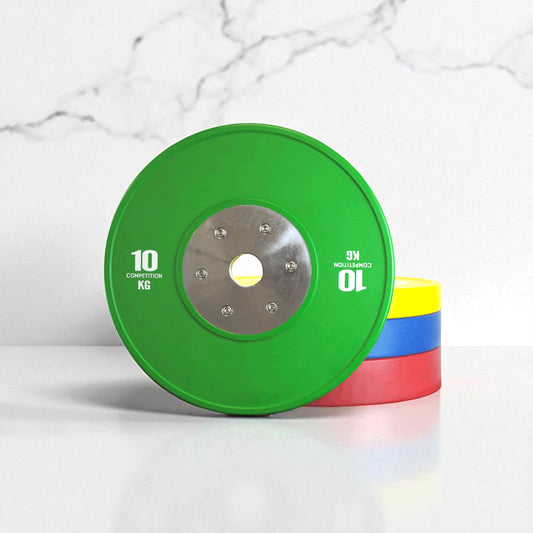 Competition Color Bumper Plates (10kg–25kg) – IWF Standard