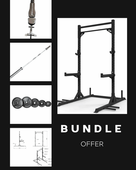 Australia Force Complete Training Combo – Bench + Rack + Barbell + Cast Iron Plates